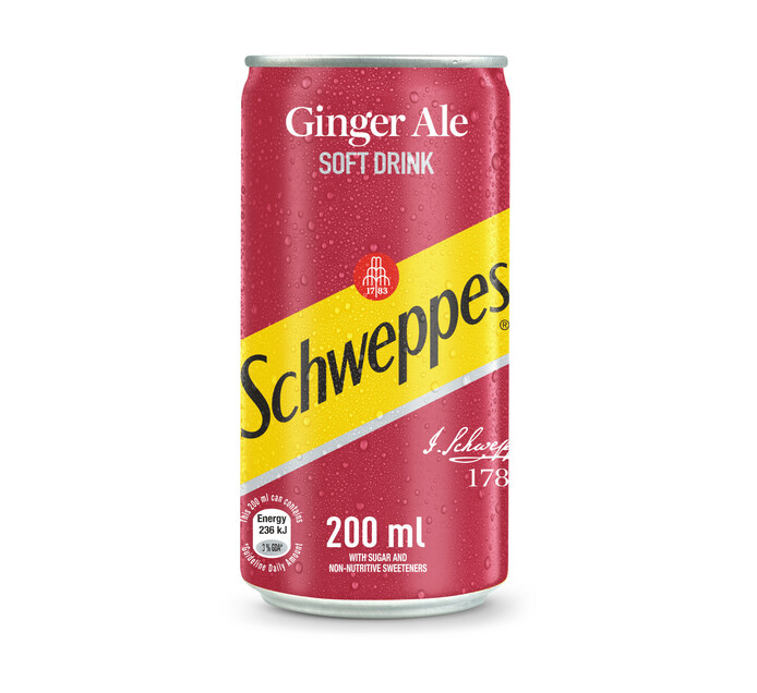 Schwepps ginger ale 24x200ml