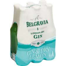 Belgravia Gin & Dry lemon 6 x 275ml